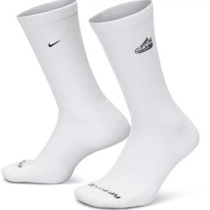 NIKE Airforce 1 Embroidered Patch Everyday Plus White Socks 5-7Y 6-10W 6-8M